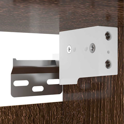 Armadietto TV Montato a Parete Rovere Marrone 30,5x30x30 cm - homemem39