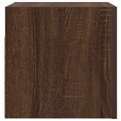 Armadietti TV Montati a Parete 2pz Rovere Marrone 30,5x30x30 cm - homemem39