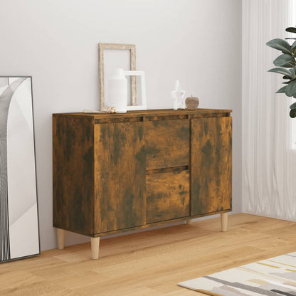 Credenza Rovere Fumo 101x35x70 cm in Legno Multistrato - homemem39