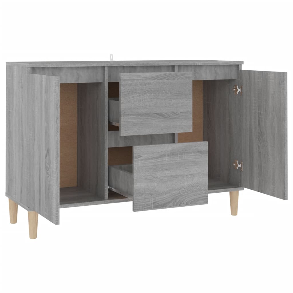 Credenza Grigio Sonoma 101x35x70 cm in Legno Ingegnerizzato - homemem39