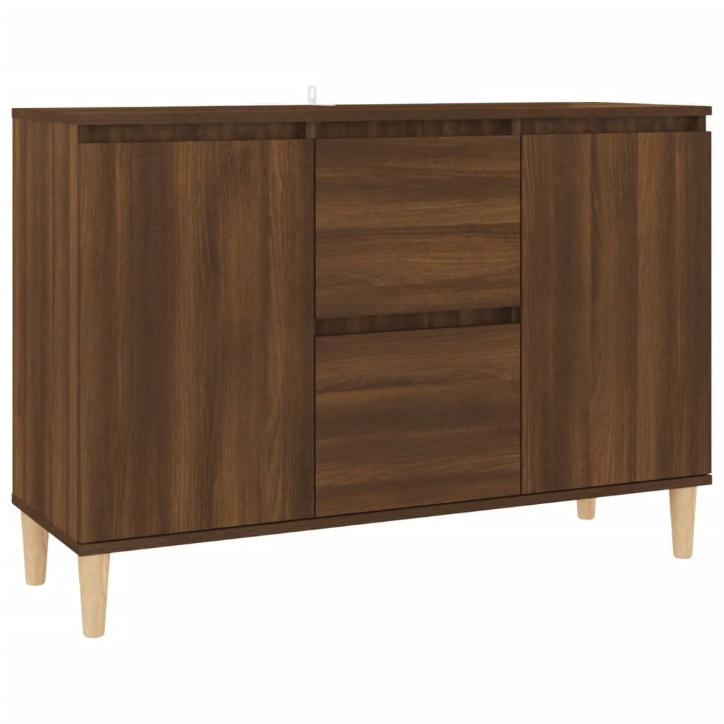 Credenza Rovere Marrone 101x35x70 cm in Legno Ingegnerizzato - homemem39