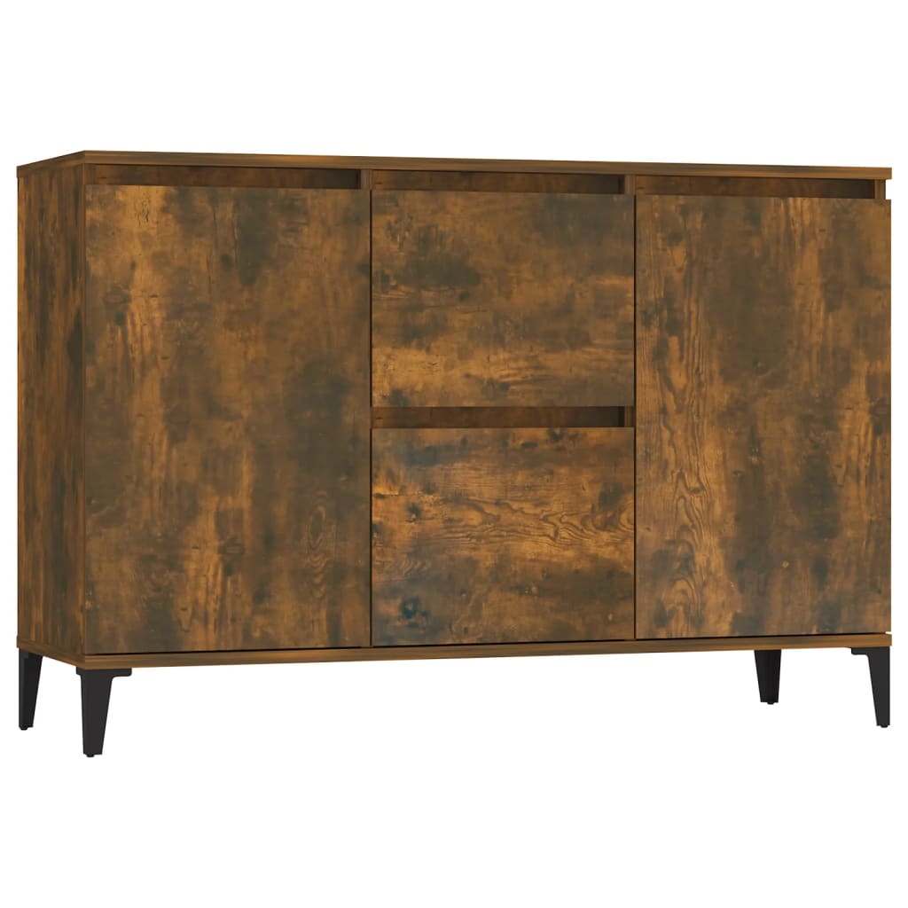 Credenza Rovere Fumo 102x35x70 cm in Legno Multistrato - homemem39