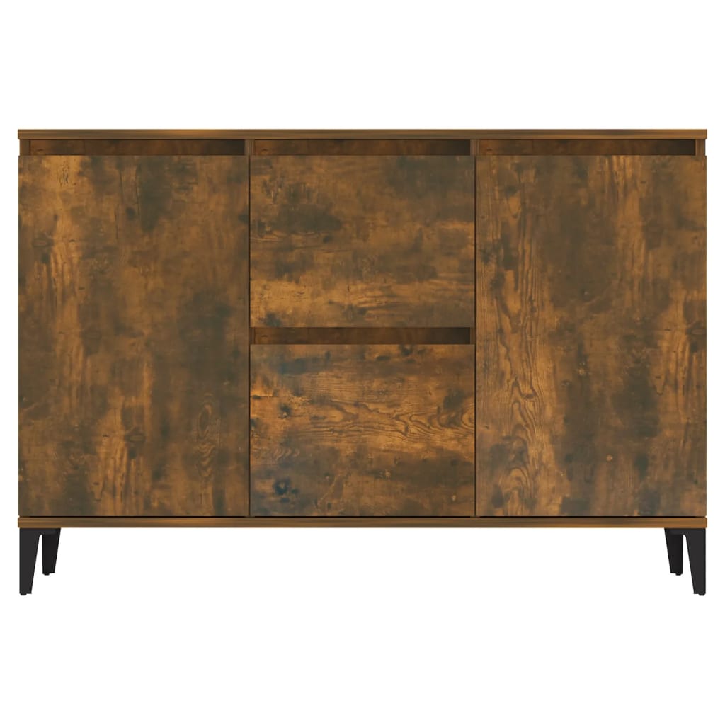 Credenza Rovere Fumo 102x35x70 cm in Legno Multistrato - homemem39