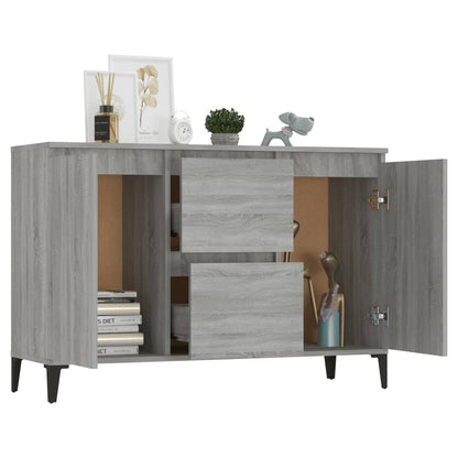 Credenza Grigio Sonoma 102x35x70 cm in Legno Multistrato - homemem39