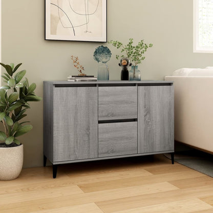 Credenza Grigio Sonoma 102x35x70 cm in Legno Multistrato - homemem39