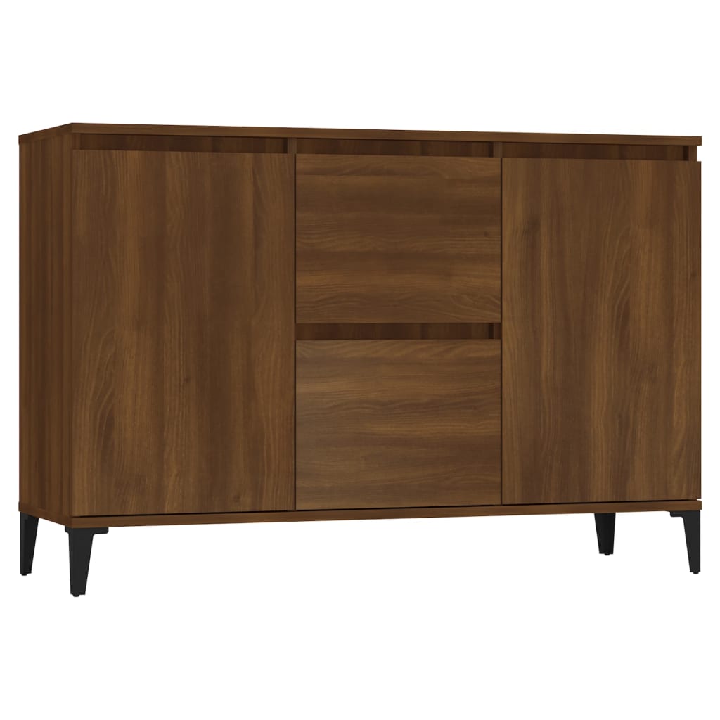 Credenza Rovere Marrone 102x35x70 cm in Legno Ingegnerizzato - homemem39