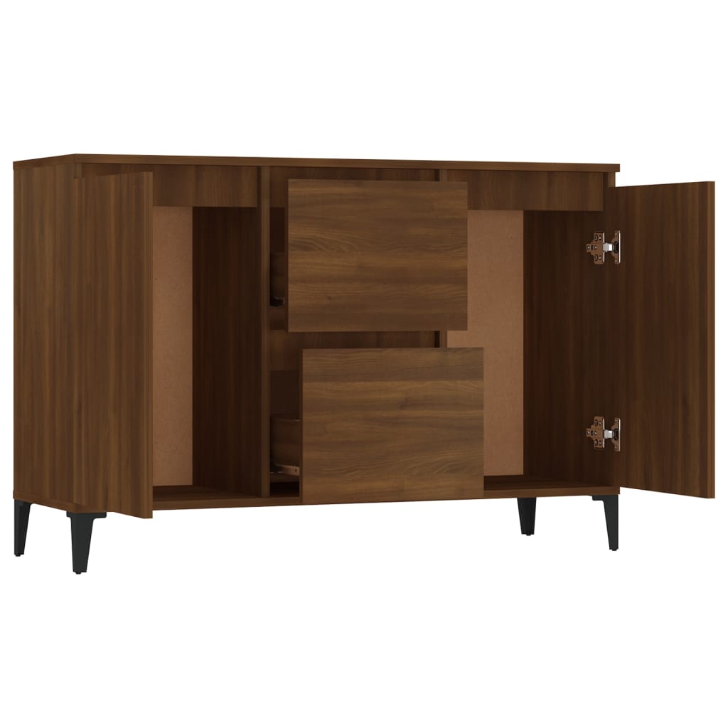 Credenza Rovere Marrone 102x35x70 cm in Legno Ingegnerizzato - homemem39
