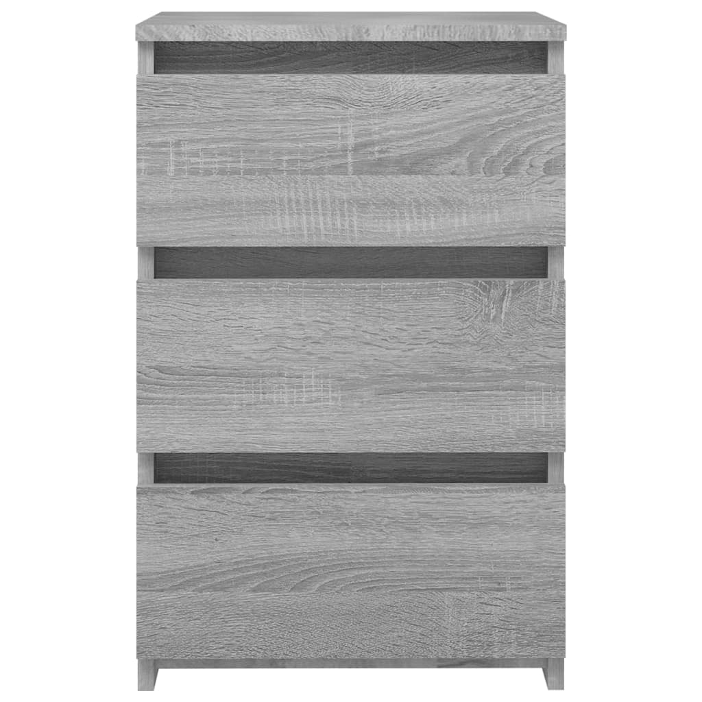Comodino Grigio Sonoma 40x35x62,5 cm in Legno Multistrato - homemem39