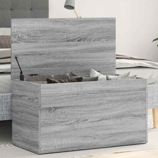 Cassapanca Grigio Sonoma 84x42x46 cm in Legno Ingegnerizzato