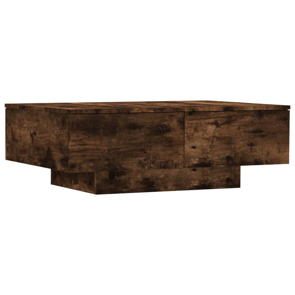 Tavolino da Salotto Rovere Fumo 90x60x31 cm Legno Multistrato | homemem39