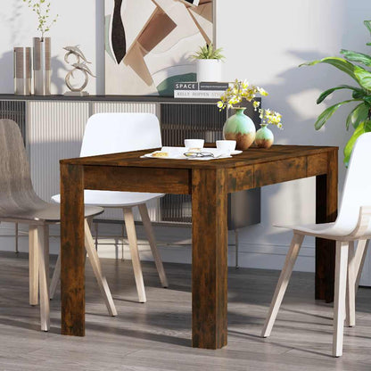 Tavolo da Pranzo Rovere Fumo 140x74,5x76 cm Legno Multistrato - homemem39