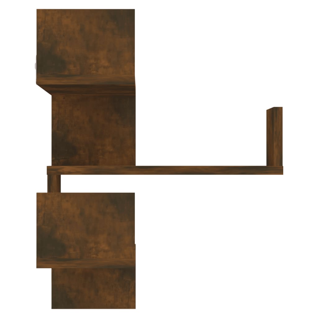 Scaffale Parete Angolo Rovere Anticato 40x40x50cm Multistrato | homemem39