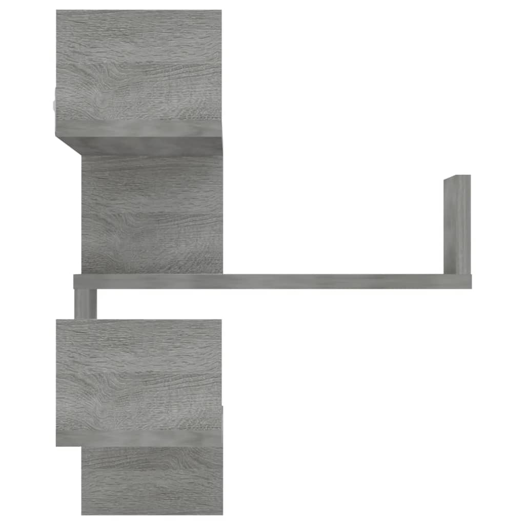 Scaffale Parete Angolo Grigio Sonoma 40x40x50cm Multistrato | homemem39