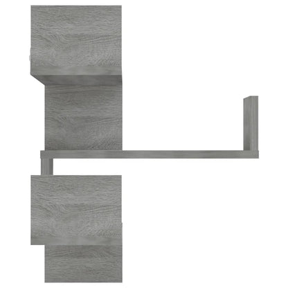 Scaffale Parete Angolo 2pz Grigio Sonoma 40x40x50cm Multistrato | homemem39