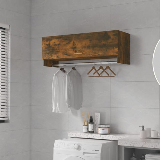 Armadio Rovere Fumo 100x32,5x35 cm in Legno Ingegnerizzato - homemem39
