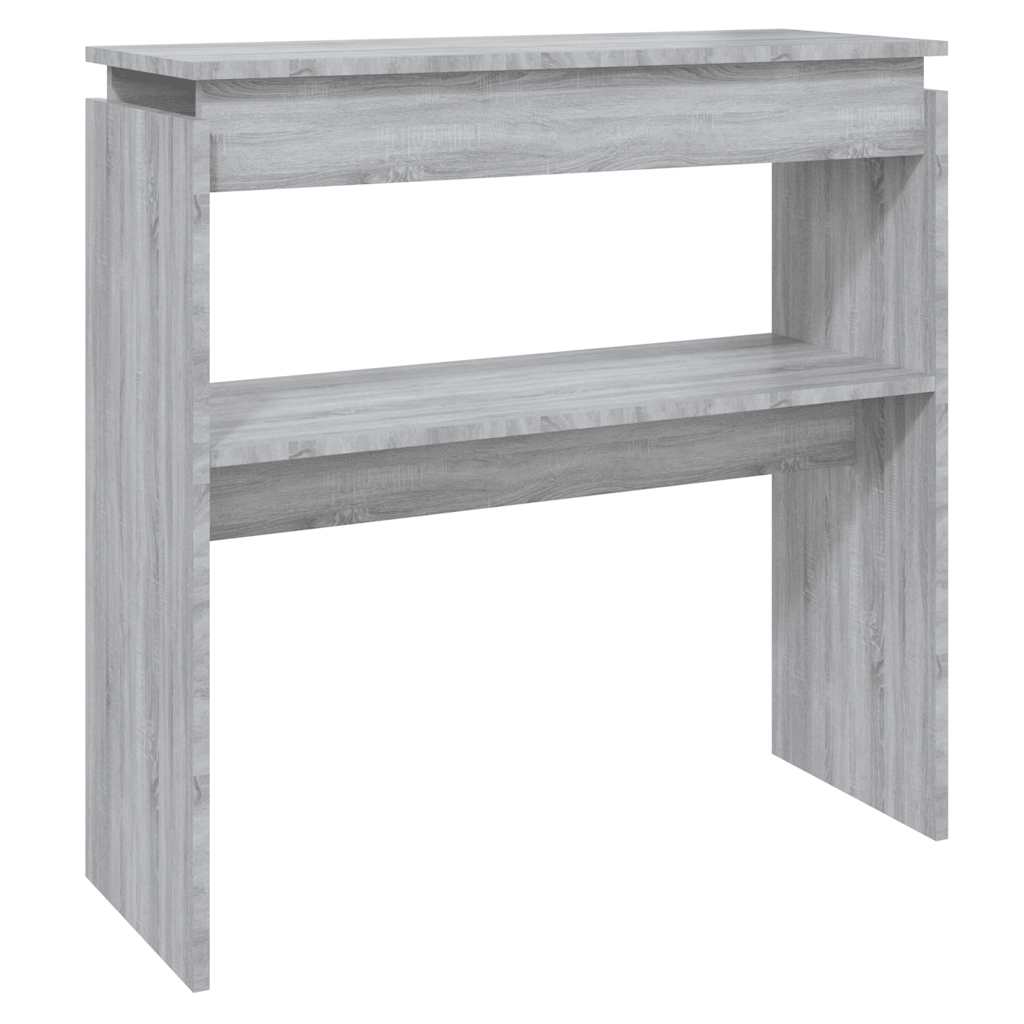 Tavolino Consolle Grigio Sonoma 80x30x80 cm Legno Multistrato - homemem39