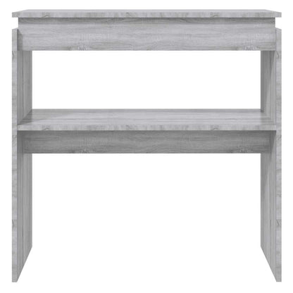 Tavolino Consolle Grigio Sonoma 80x30x80 cm Legno Multistrato | homemem39
