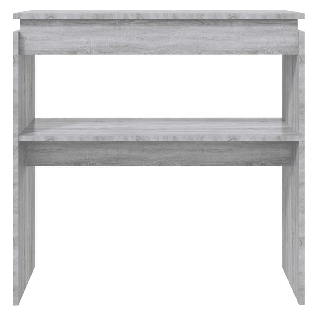 Tavolino Consolle Grigio Sonoma 80x30x80 cm Legno Multistrato - homemem39