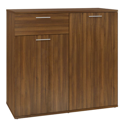 Credenza Rovere Marrone 80x36x75 cm in Legno Ingegnerizzato - homemem39