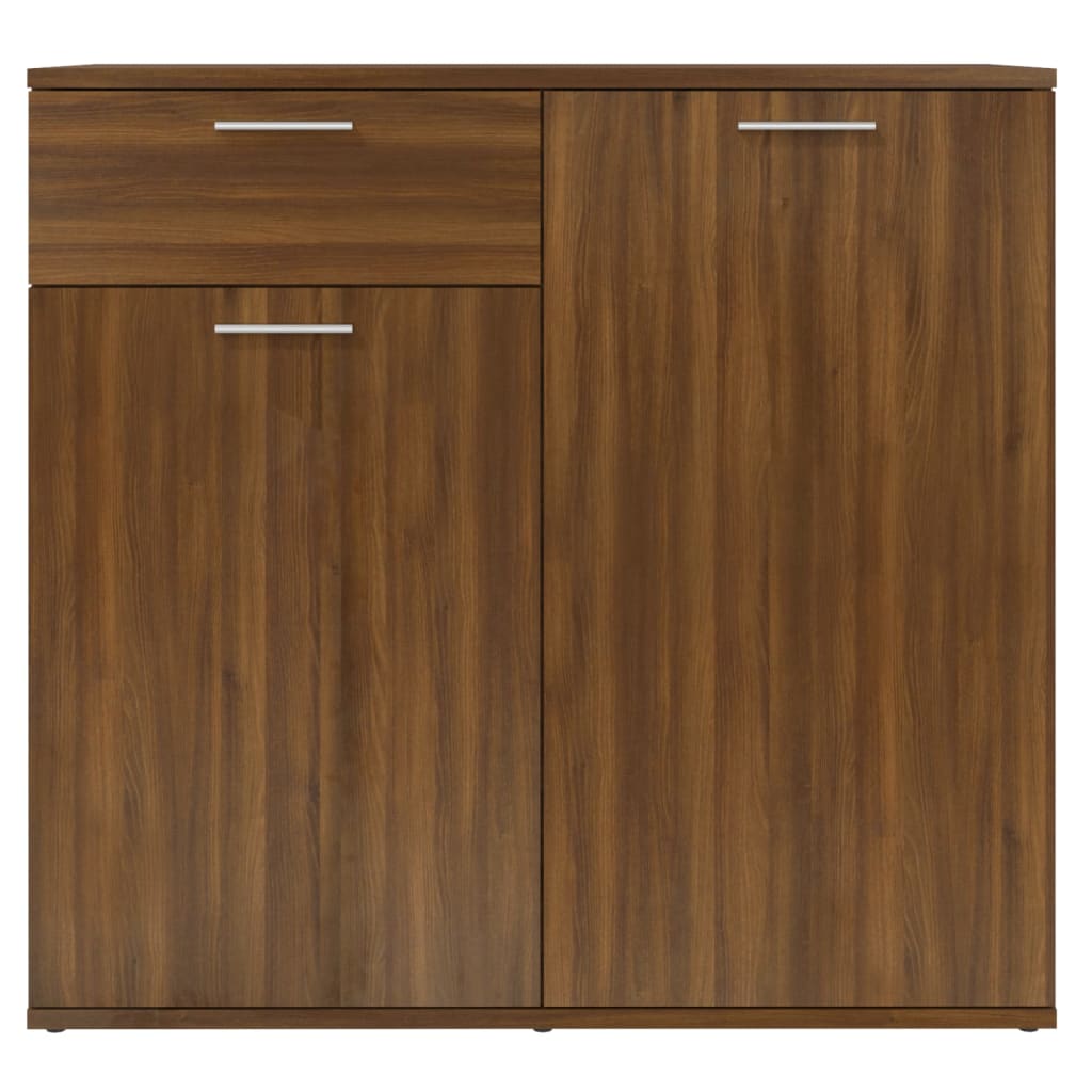 Credenza Rovere Marrone 80x36x75 cm in Legno Ingegnerizzato - homemem39