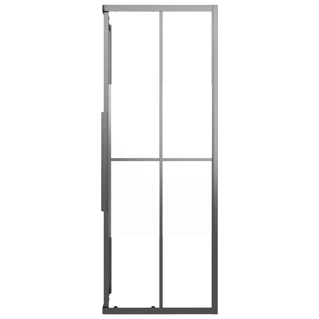 Cabina Doccia ESG Semi Smerigliato 80x70x180 cm Nera | homemem39