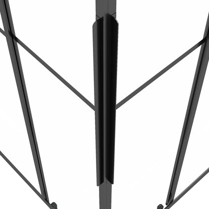 Cabina Doccia ESG Semi Smerigliato 80x70x180 cm Nera | homemem39