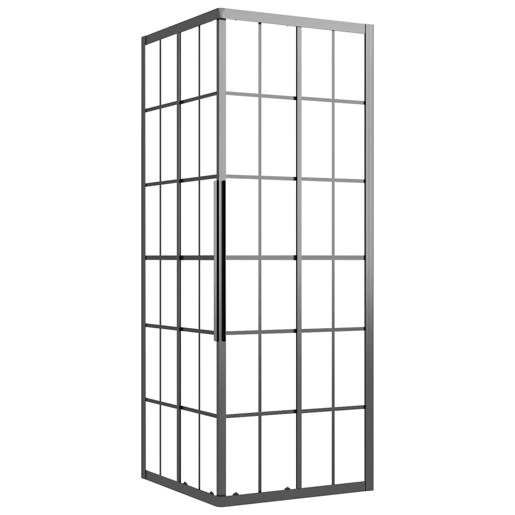 Cabina Doccia ESG Smerigliato 70x70x180 cm Nera
