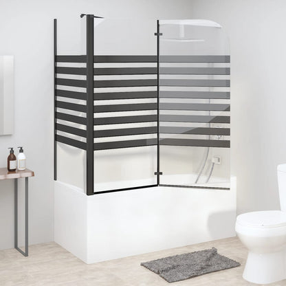 Box Doccia a Strisce 120x68x130 cm in Vetro Temperato - homemem39