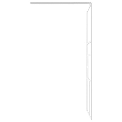 Parete per Doccia Walk in 90x195 cm in Vetro ESG Bianco