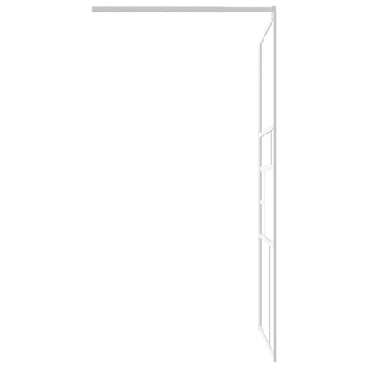 Parete per Doccia Walk in 115x195 cm in Vetro ESG Bianco - homemem39