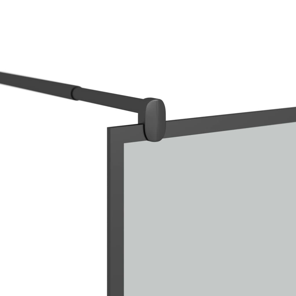 Parete Doccia Walk in 80x195 cm in Vetro Scuro ESG Nero | homemem39