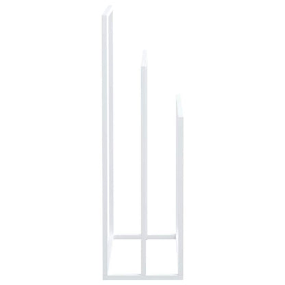 Portasciugamani da Pavimento Bianco 48x24x79cm in Ferro | homemem39