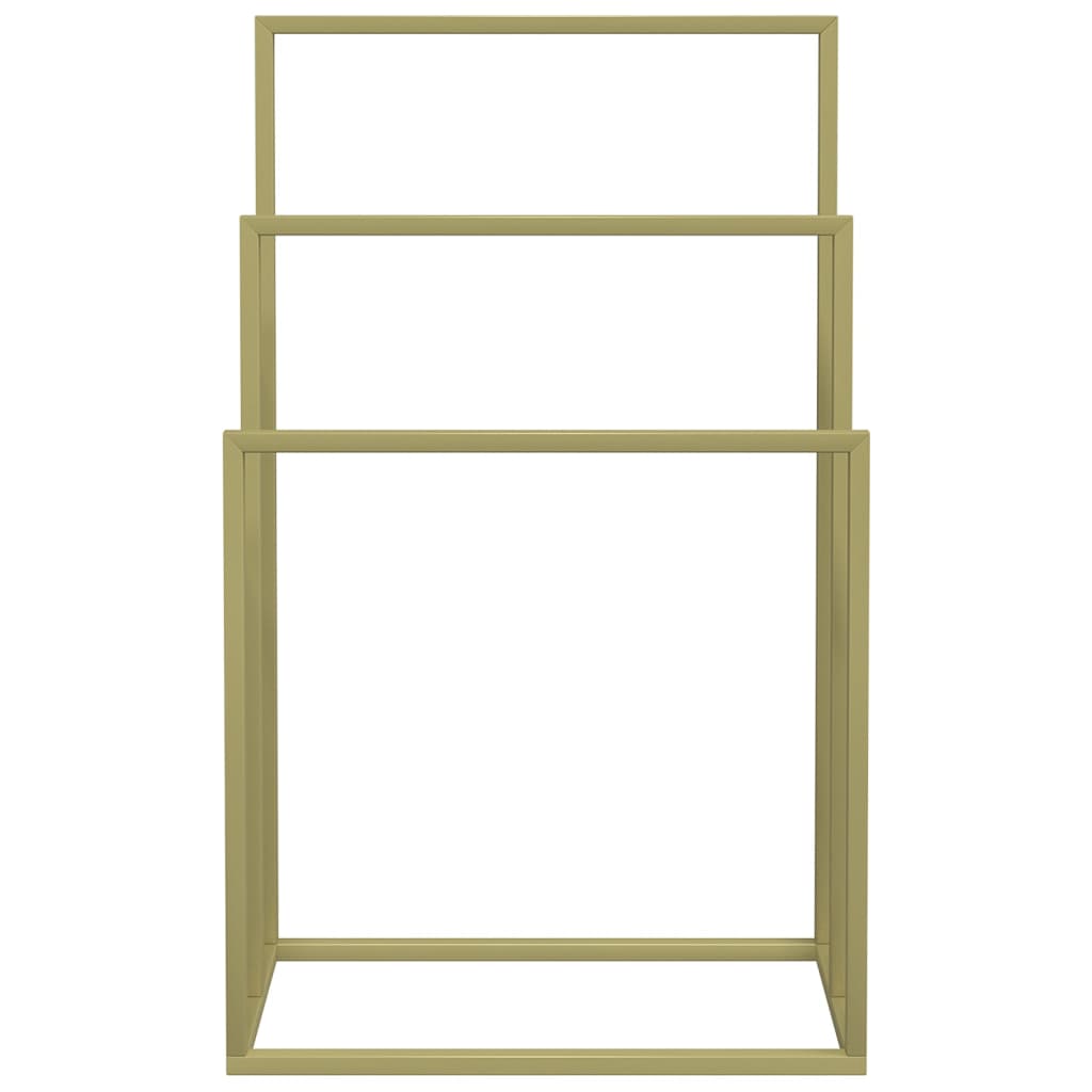 Portasciugamani da Pavimento Oro 48x24x79cm in Ferro - homemem39