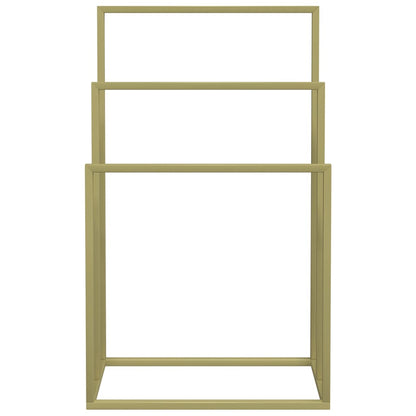 Portasciugamani da Pavimento Oro 48x24x79cm in Ferro - homemem39