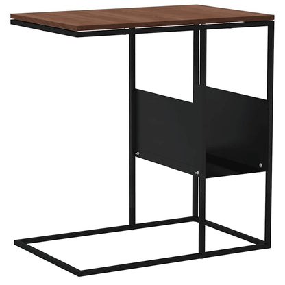 Tavolino Nero 55x36x59,5 cm Legno Multistrato | homemem39