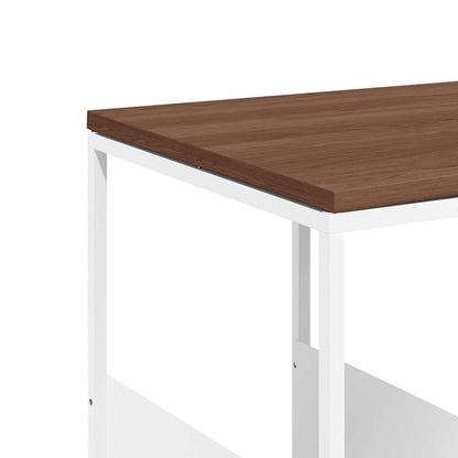Tavolino Bianco 55x36x59,5 cm Legno Multistrato | homemem39