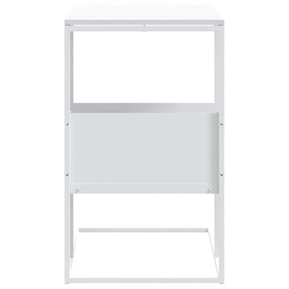 Tavolino Bianco 55x36x59,5 cm Legno Multistrato | homemem39