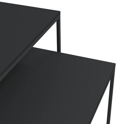 Set di Tavolini 2 pz in Legno Multistrato e Metallo | homemem39