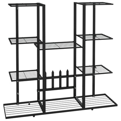 Portafiori 94,5x25x89 cm Ferro Nero - homemem39