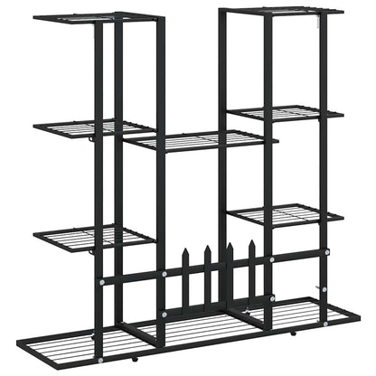 Portafiori 94,5x25x89 cm Ferro Nero