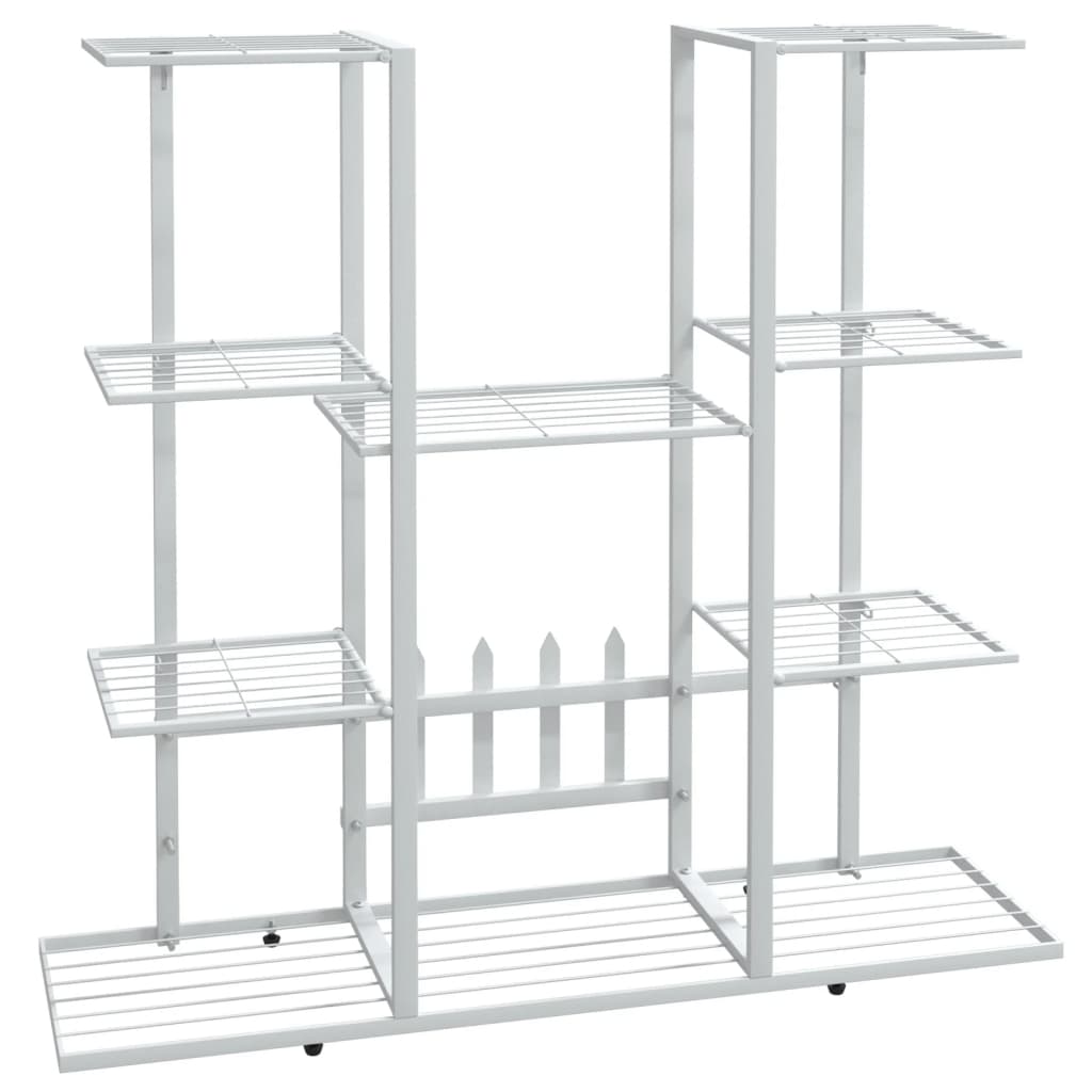 Portafiori 94,5x25x89 cm Ferro Bianco - homemem39