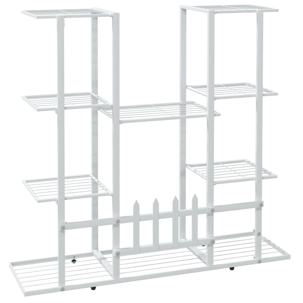 Portafiori 94,5x25x89 cm Ferro Bianco - homemem39
