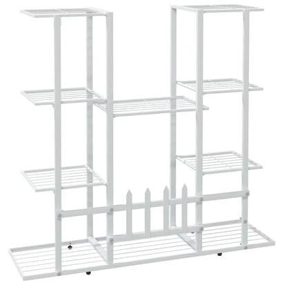 Portafiori 94,5x25x89 cm Ferro Bianco - homemem39