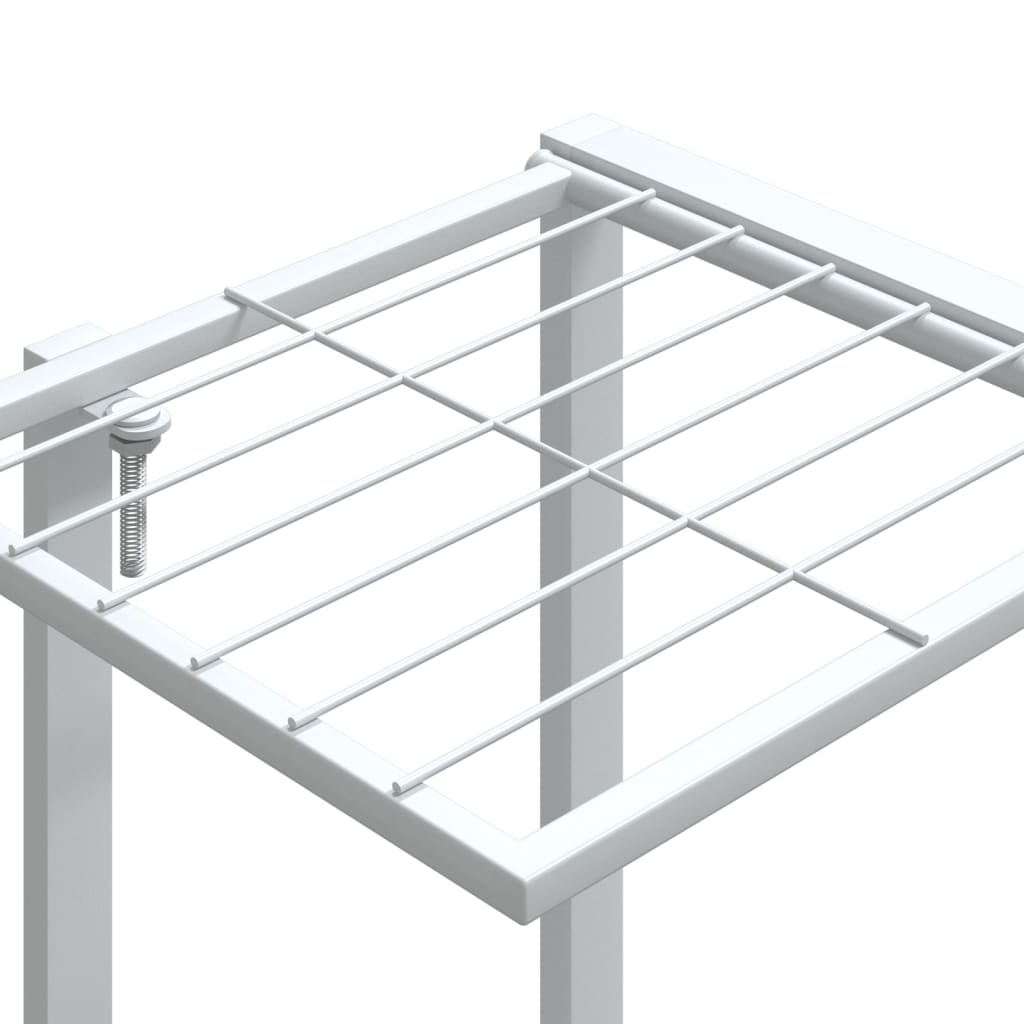 Portafiori 94,5x25x89 cm Ferro Bianco - homemem39