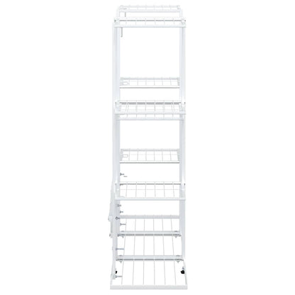 Portafiori 94,5x25x89 cm Ferro Bianco