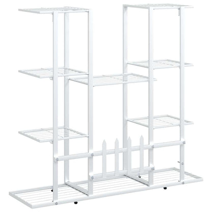 Portafiori 94,5x25x89 cm Ferro Bianco