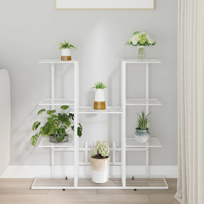 Portafiori 94,5x25x89 cm Ferro Bianco - homemem39