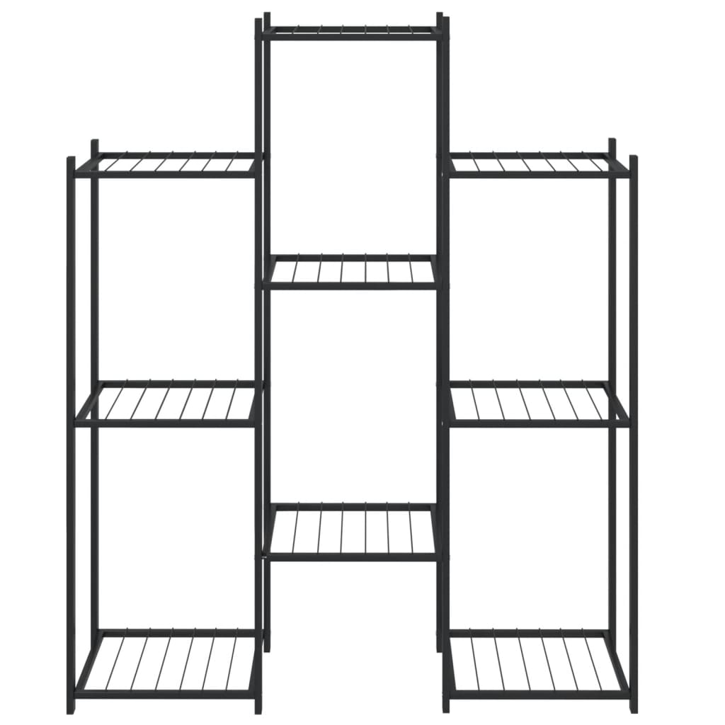 Portafiori 83x25x100 cm Ferro Nero - homemem39