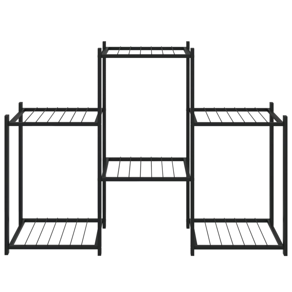 Portafiori 83x25x60 cm Ferro Nero - homemem39