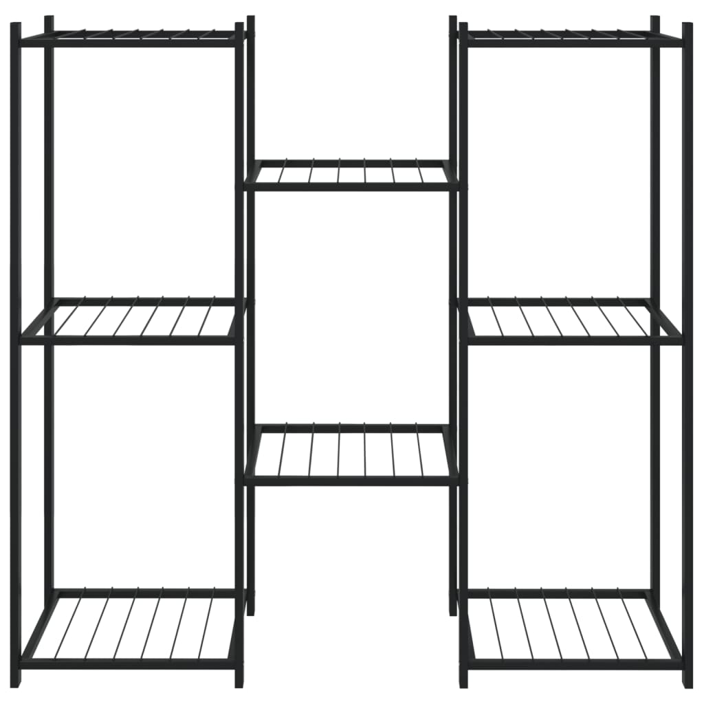 Portafiori 83x25x80 cm Nero in Ferro - homemem39